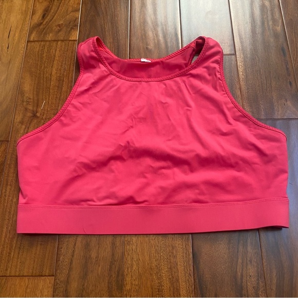 Fabletics Trinity High Impact Sports Bra Pink No Size Tag Plus Size - Picture 1 of 7